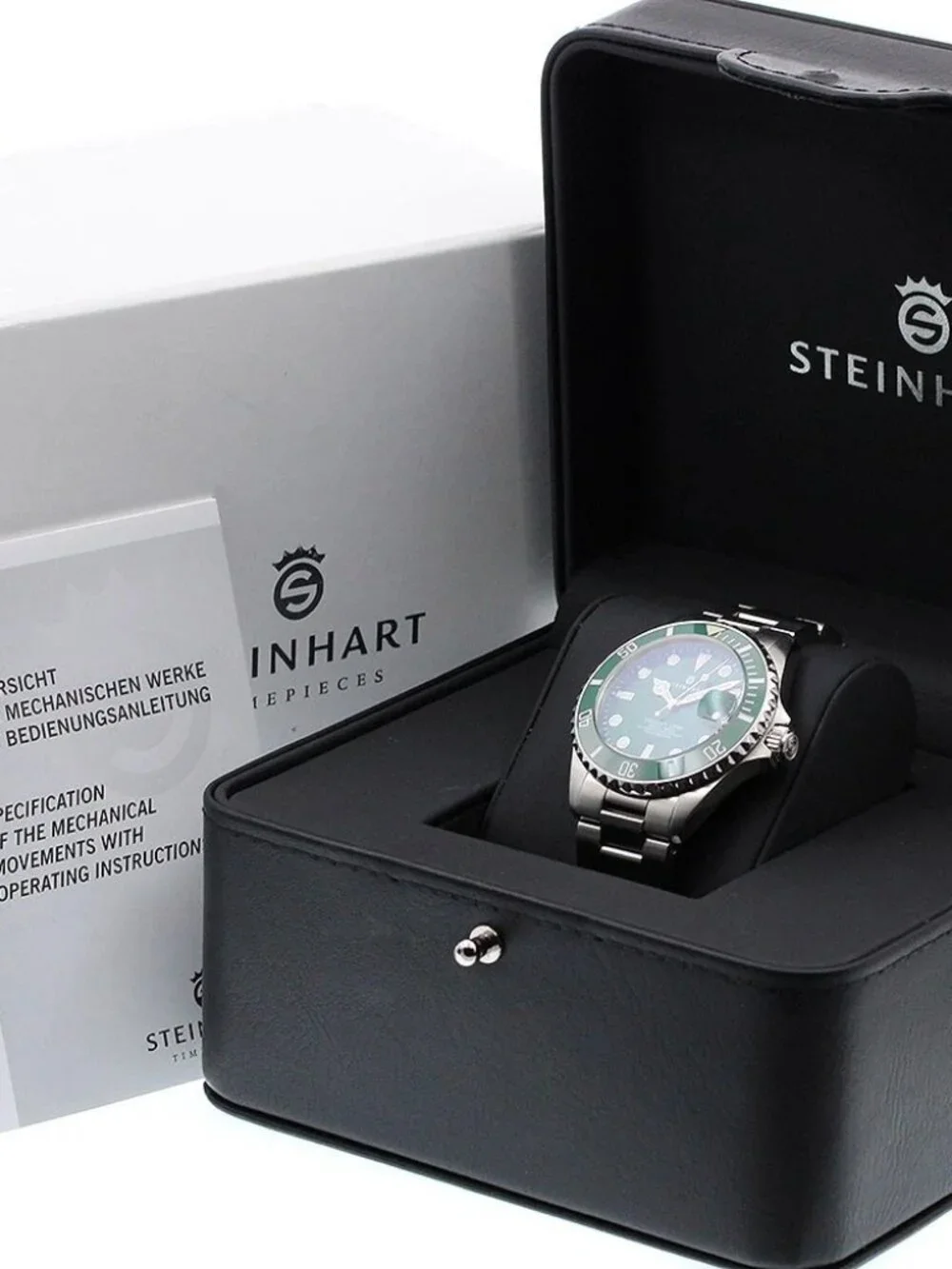 Steinhart Ocean One 39 Double Green 103-1065 Date Automatic Men's Watch_972982